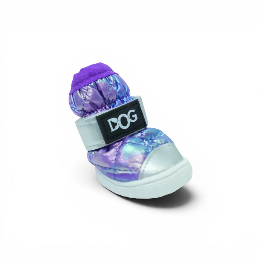 Iridescent Dog Shoes with Velcro Strap (Large)