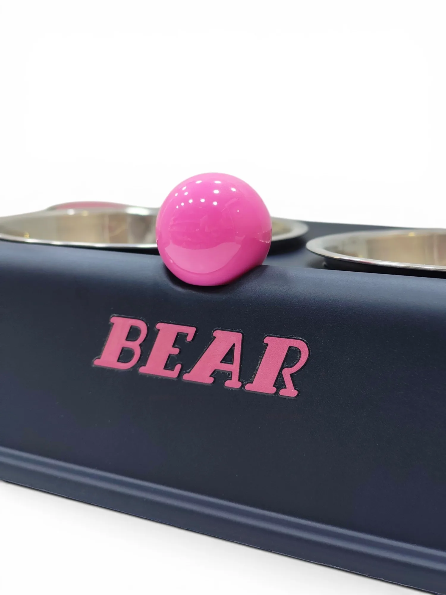 The "Beary-Cute" Double Stainless Steel Pet Diner