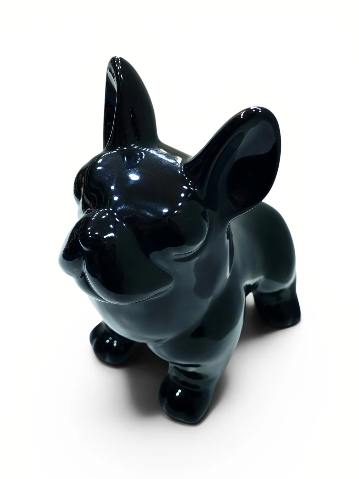 Glossy French Bulldog - Black