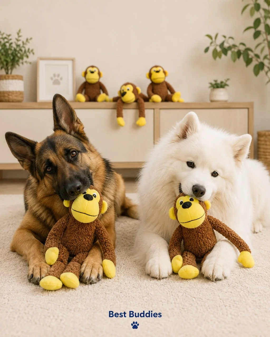 Monkey Squeaky Dog Toy