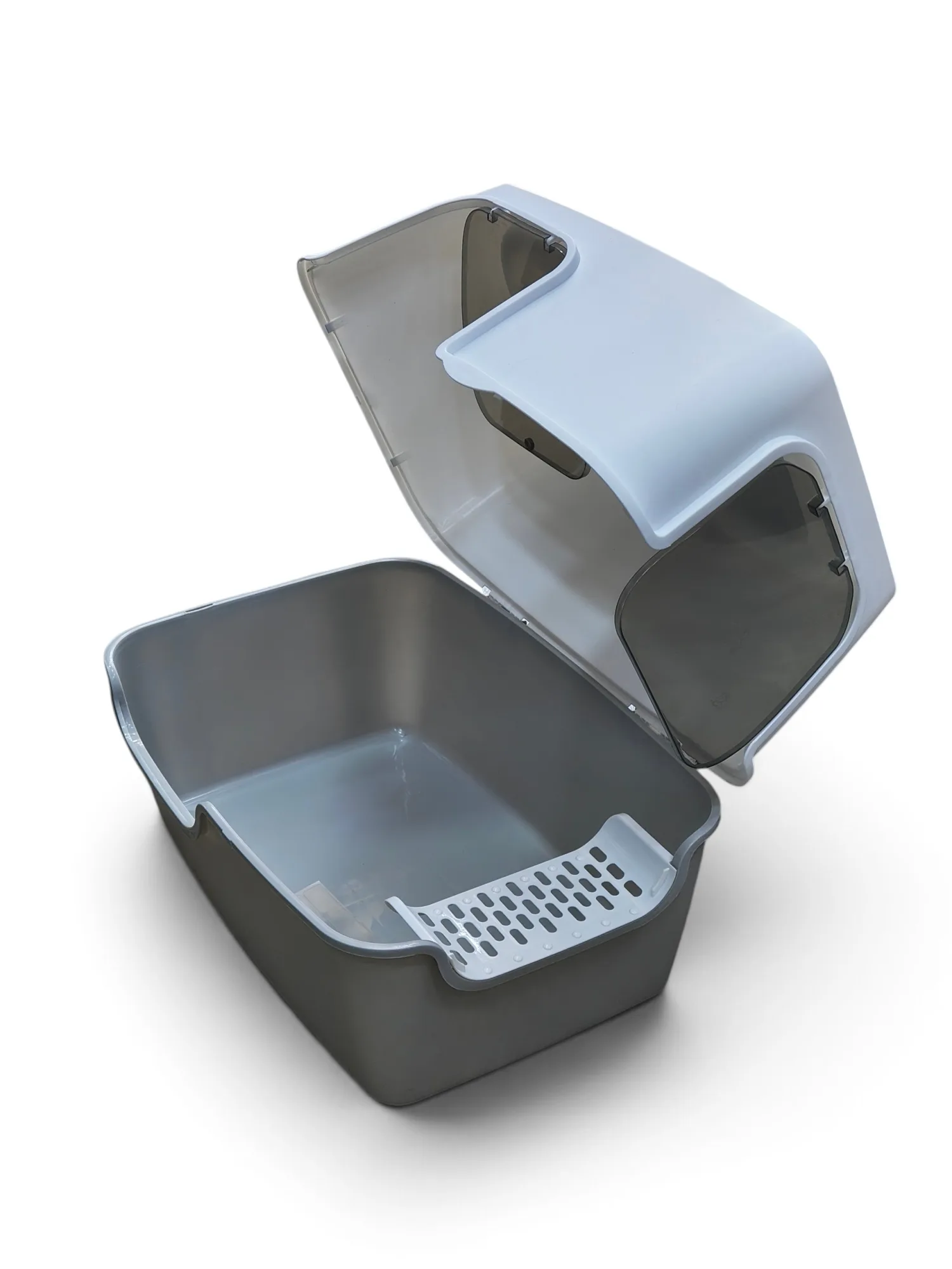 Cat Litter Box with Top Scratcher & Feather Toy
