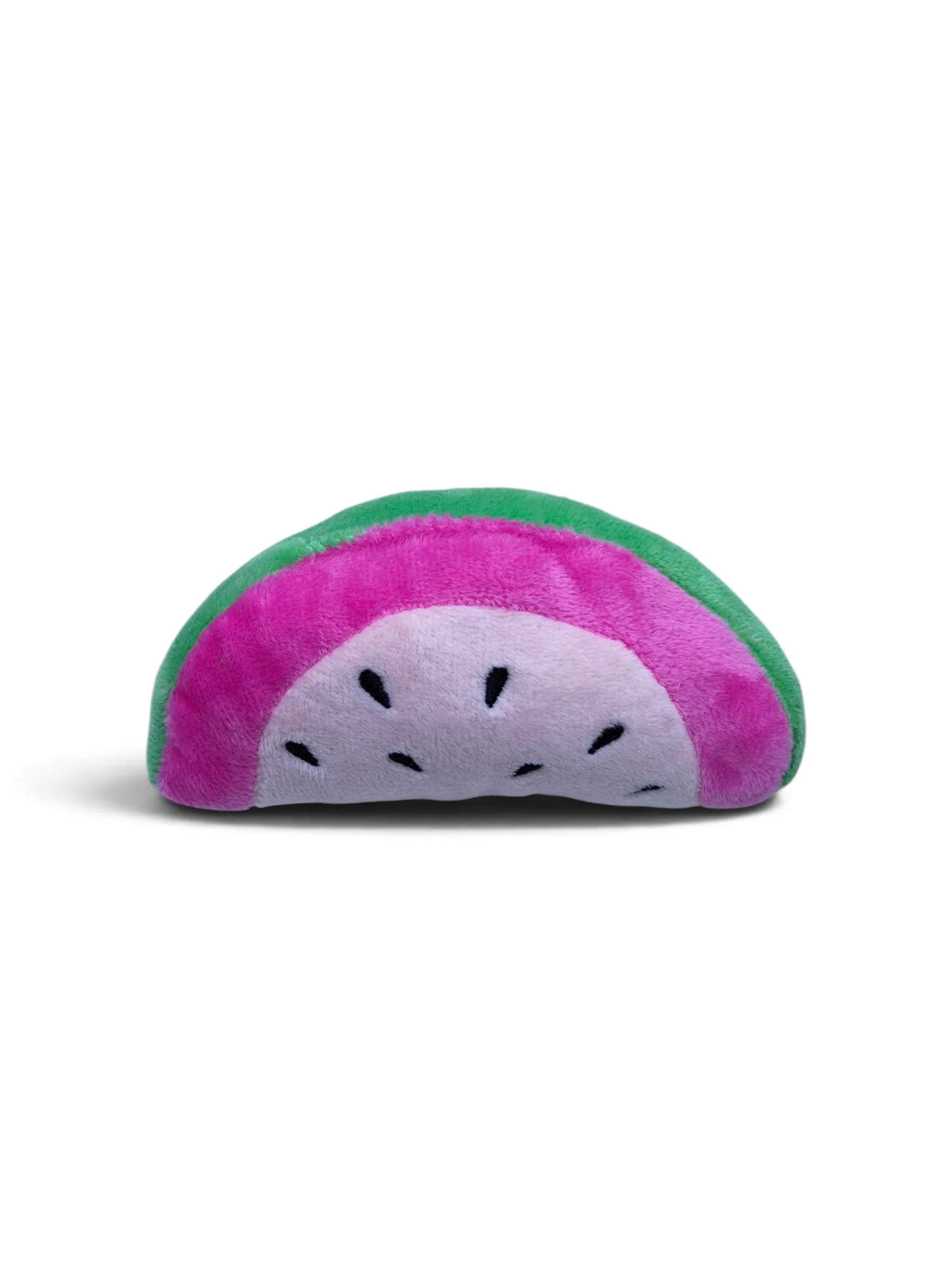 Squeaky Plush Watermelon Slice Dog Toy - small