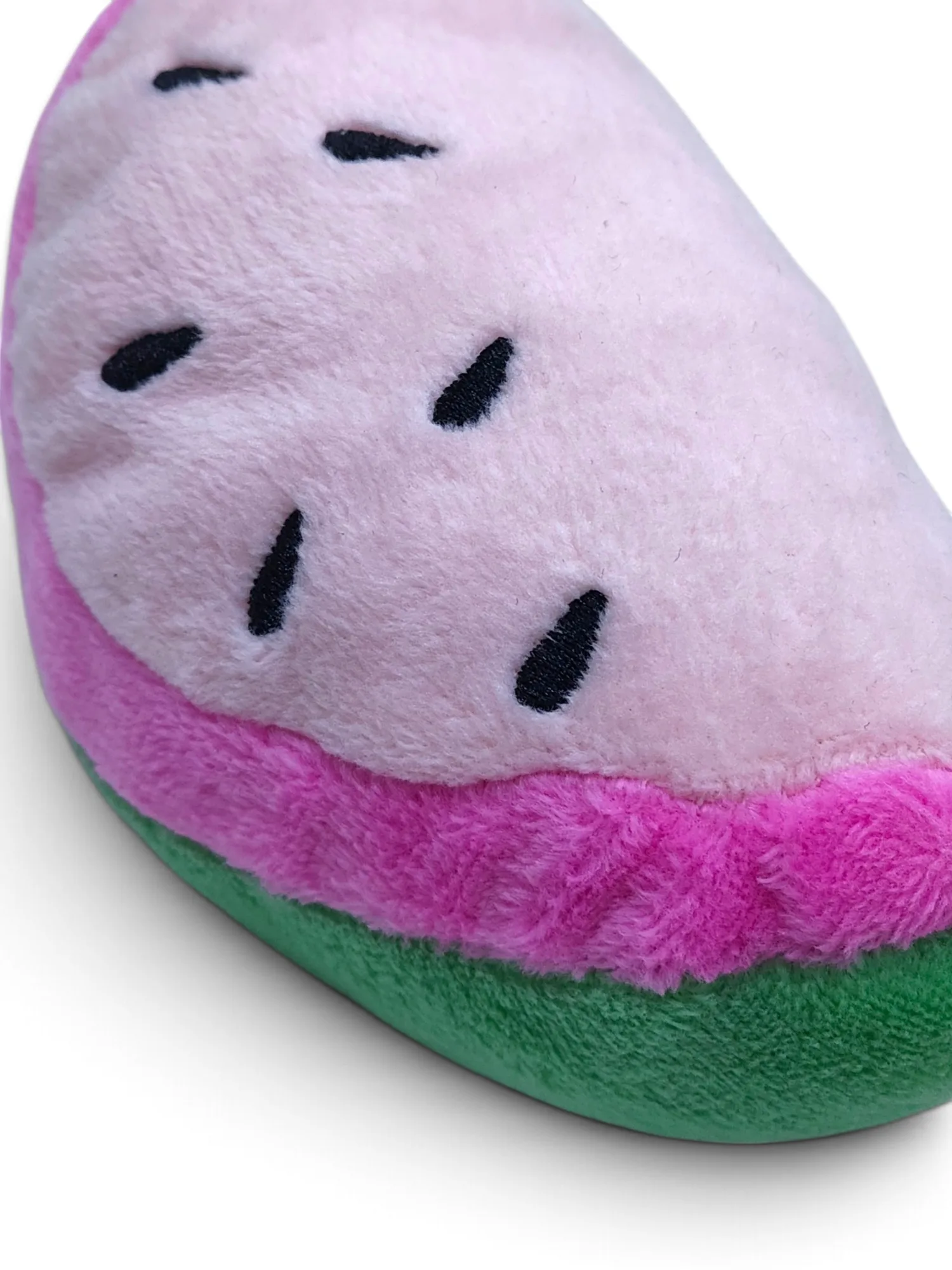 Squeaky Plush Watermelon Slice Dog Toy - small