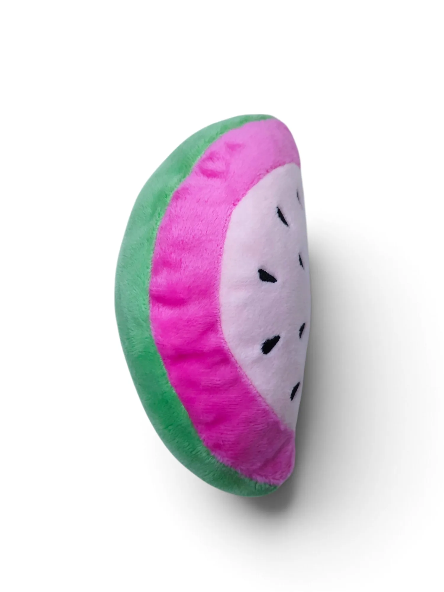 Squeaky Plush Watermelon Slice Dog Toy - medium