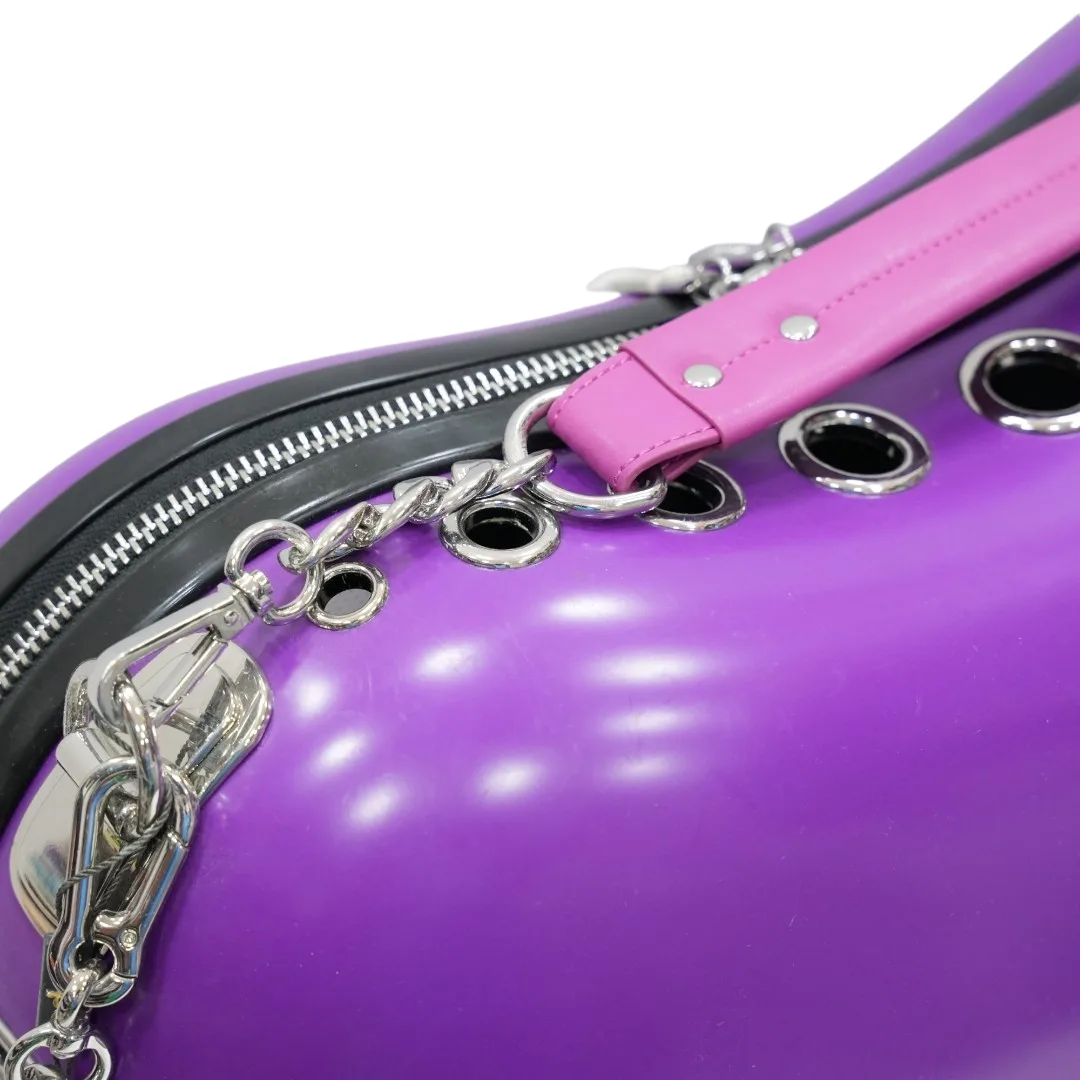 Stylish Purple Capsule Pet Carrier