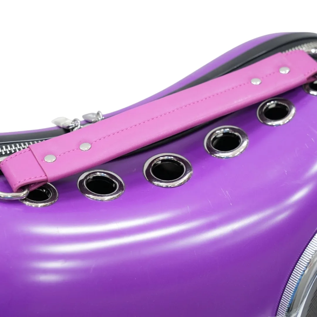 Stylish Purple Capsule Pet Carrier