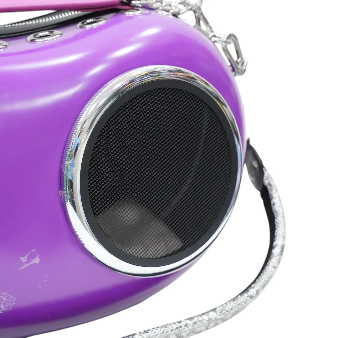 Stylish Purple Capsule Pet Carrier