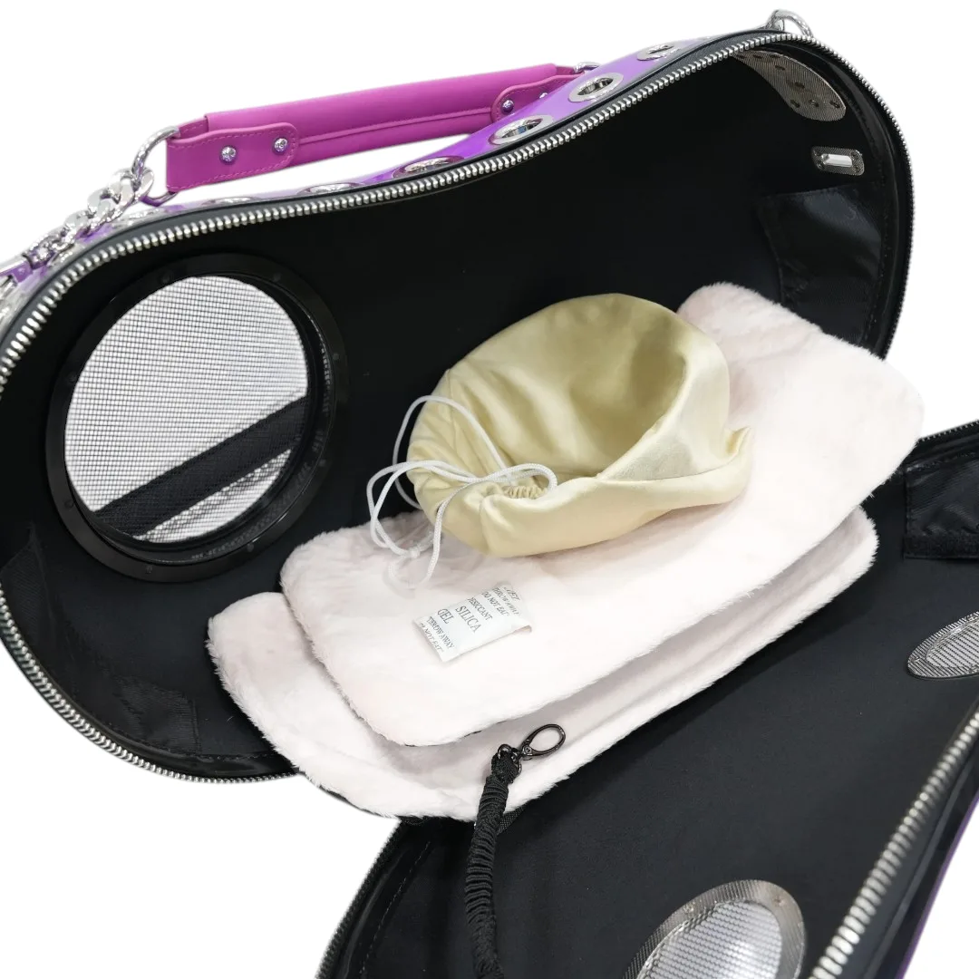 Stylish Purple Capsule Pet Carrier