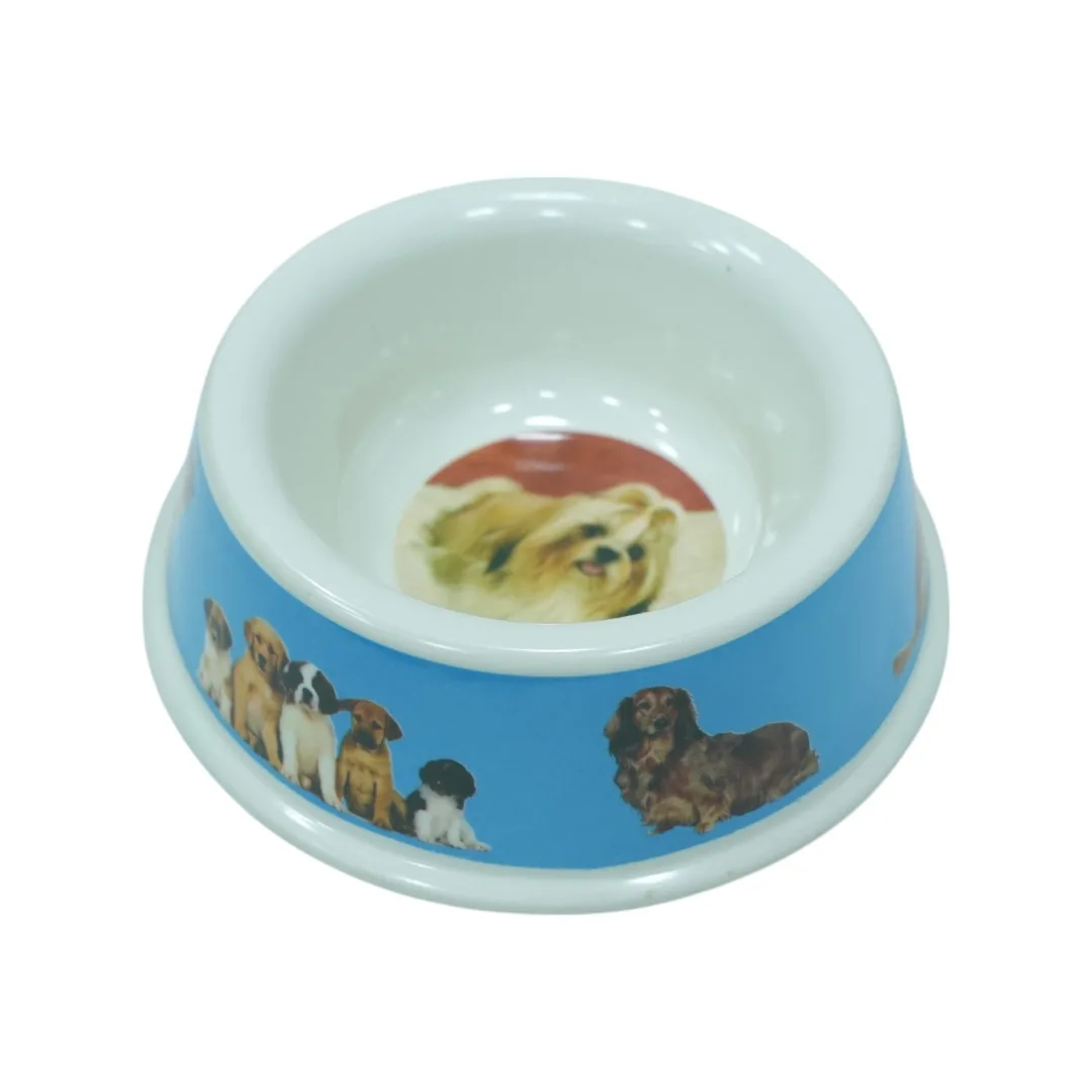 Dog Bowl with Realistic Dog Images