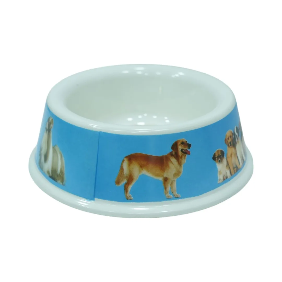 Dog Bowl with Realistic Dog Images