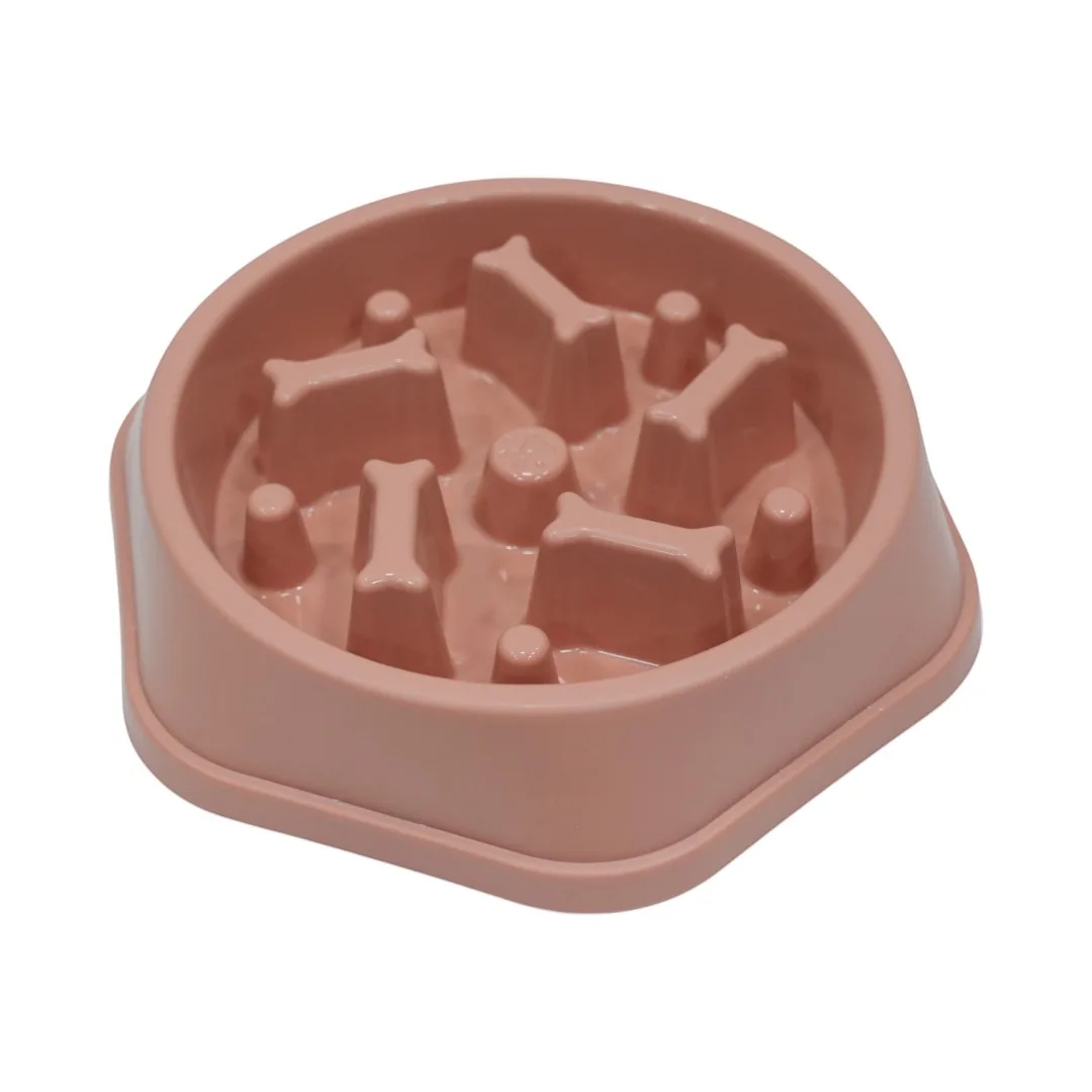 Slow Feeder Pet Bowl Bone Design