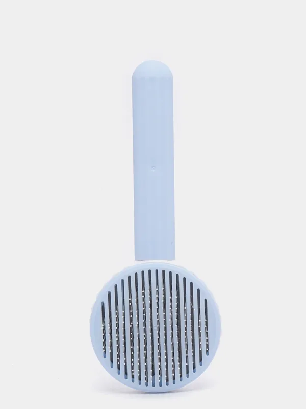 Self-cleaning brush for cats and dogs