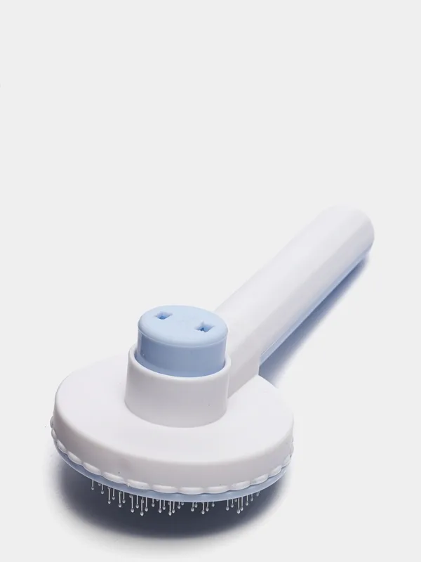 Self-cleaning brush for cats and dogs