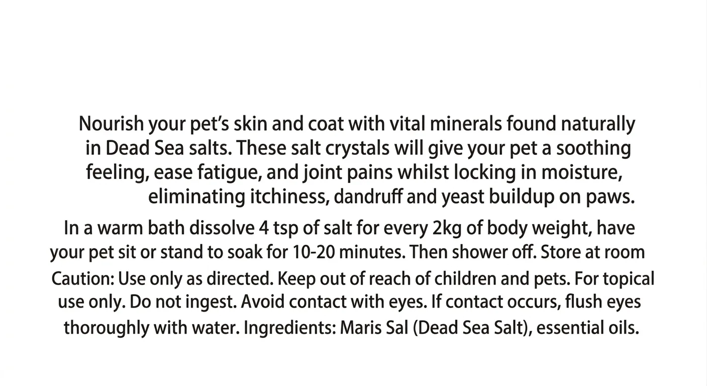 Bath salt soak