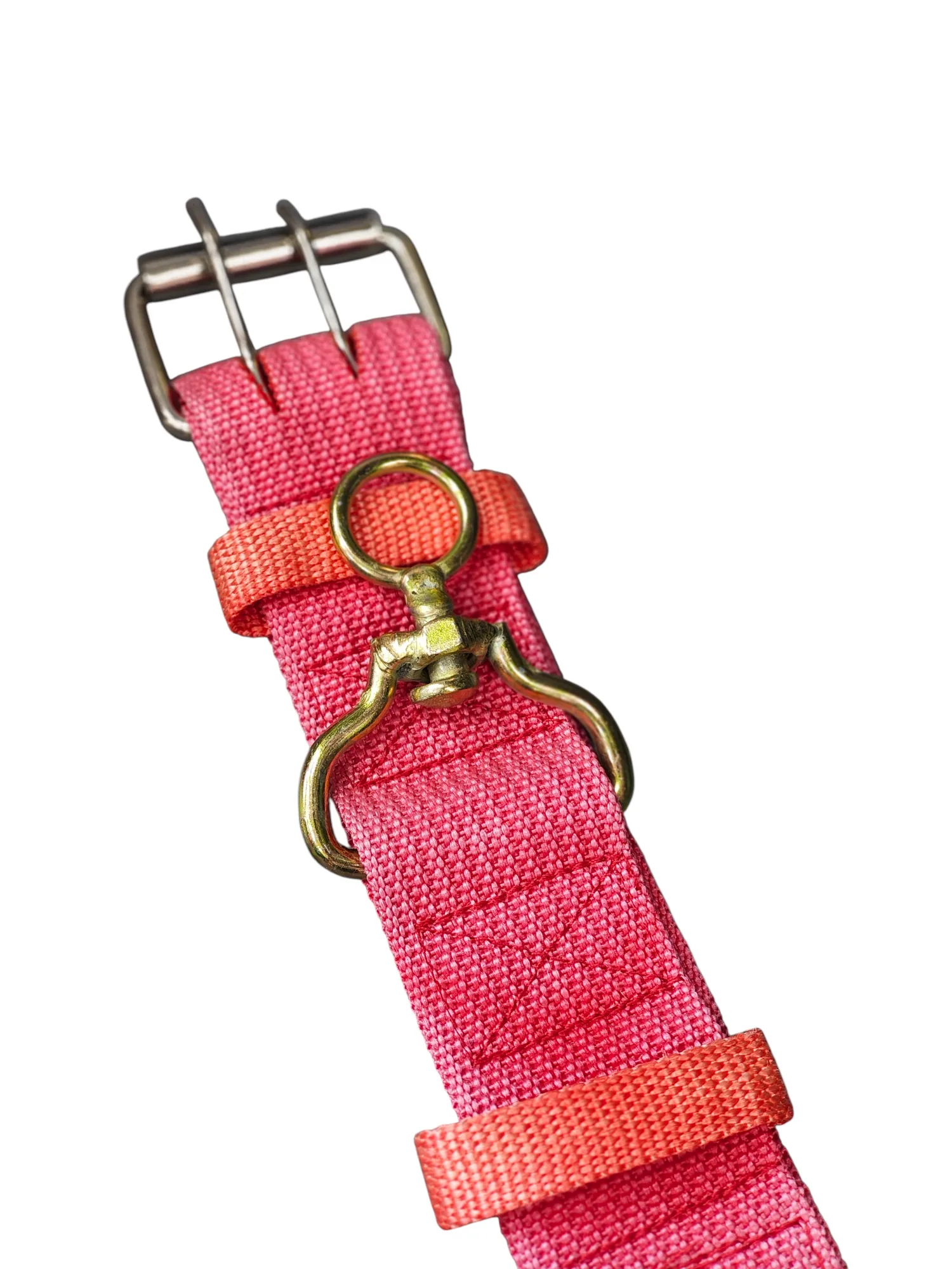 Wide profile webbing collar - red