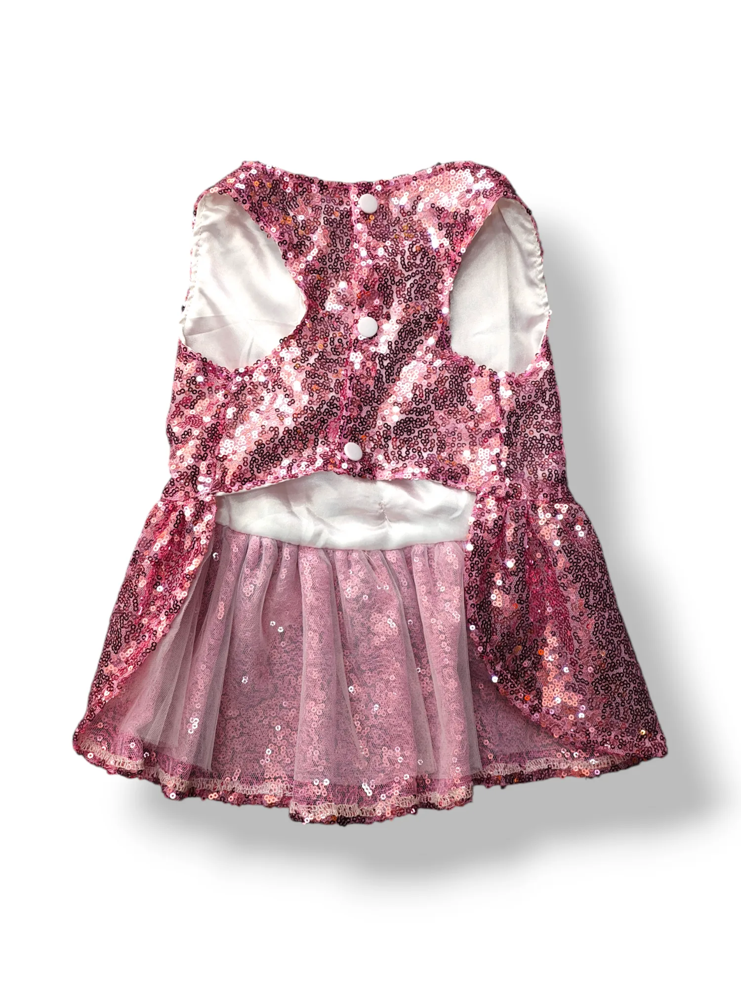 Sequined pet formal dress - L
