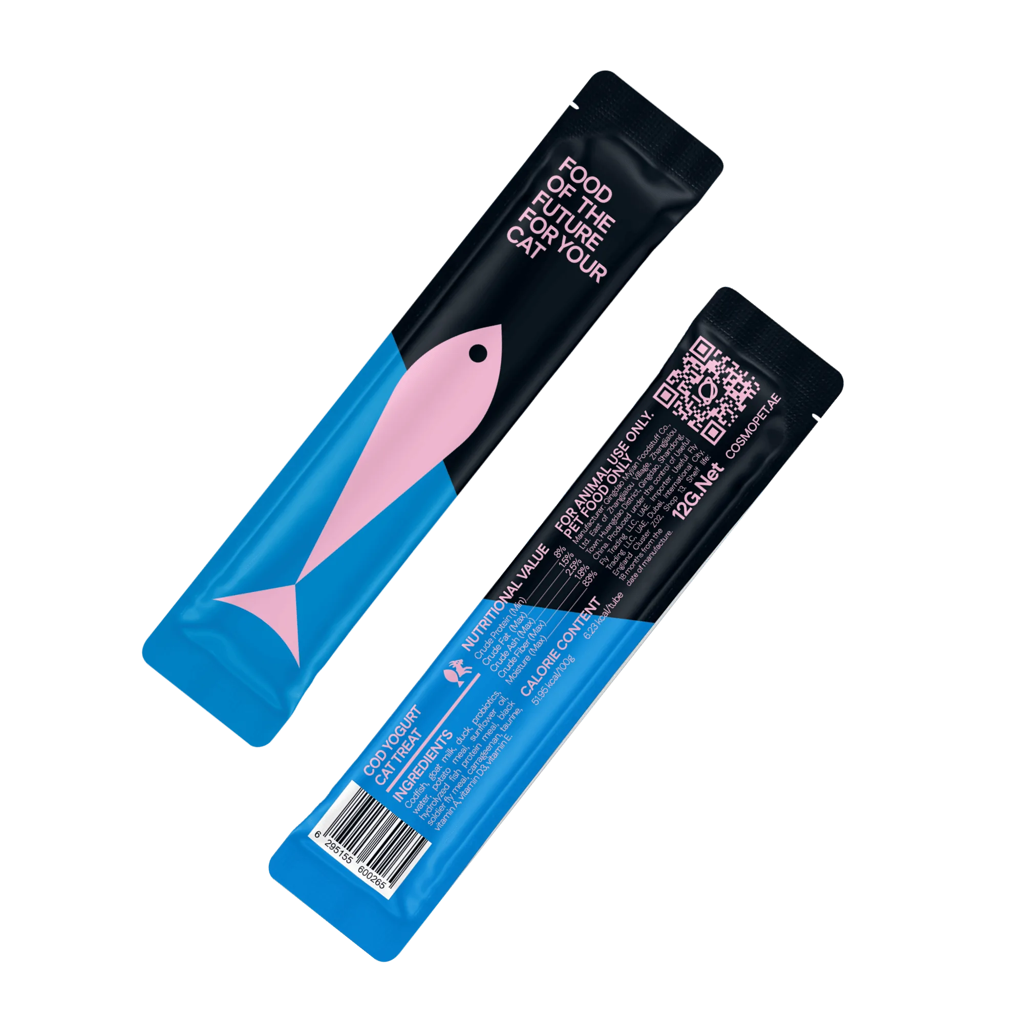 Cosmo Cat Treats With Cod Yoghurt, 84g, E-Protein, Hypoallergenic