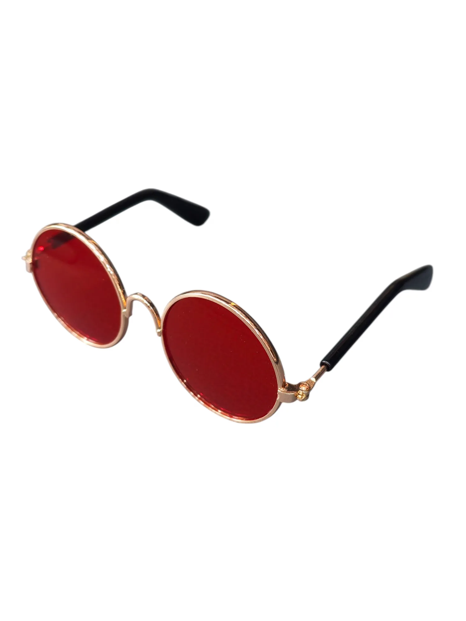 Round Red Lens Sunglasses for Dogs & Cats