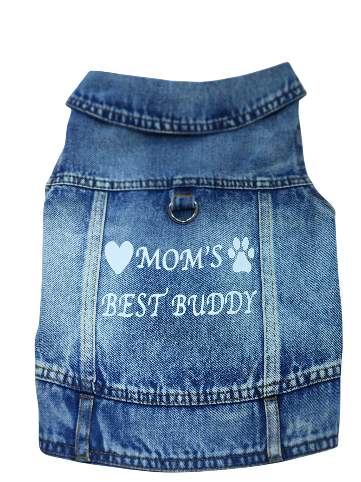 Pet Clothes Dog Jeans Jacket Cool Blue Denim Coat (XL)