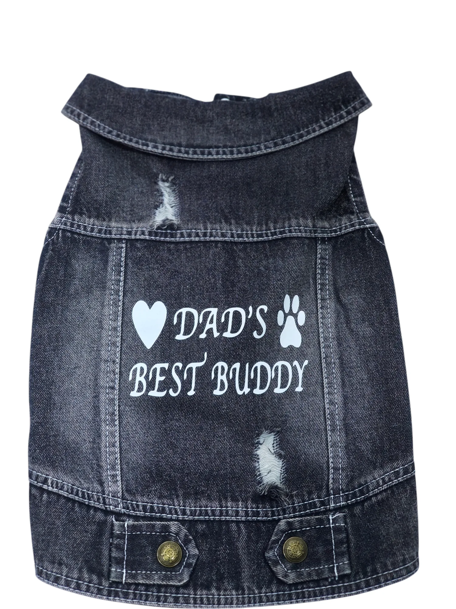 Pet Clothes Dog Jeans Jacket Cool Blue Denim Coat (XXL)