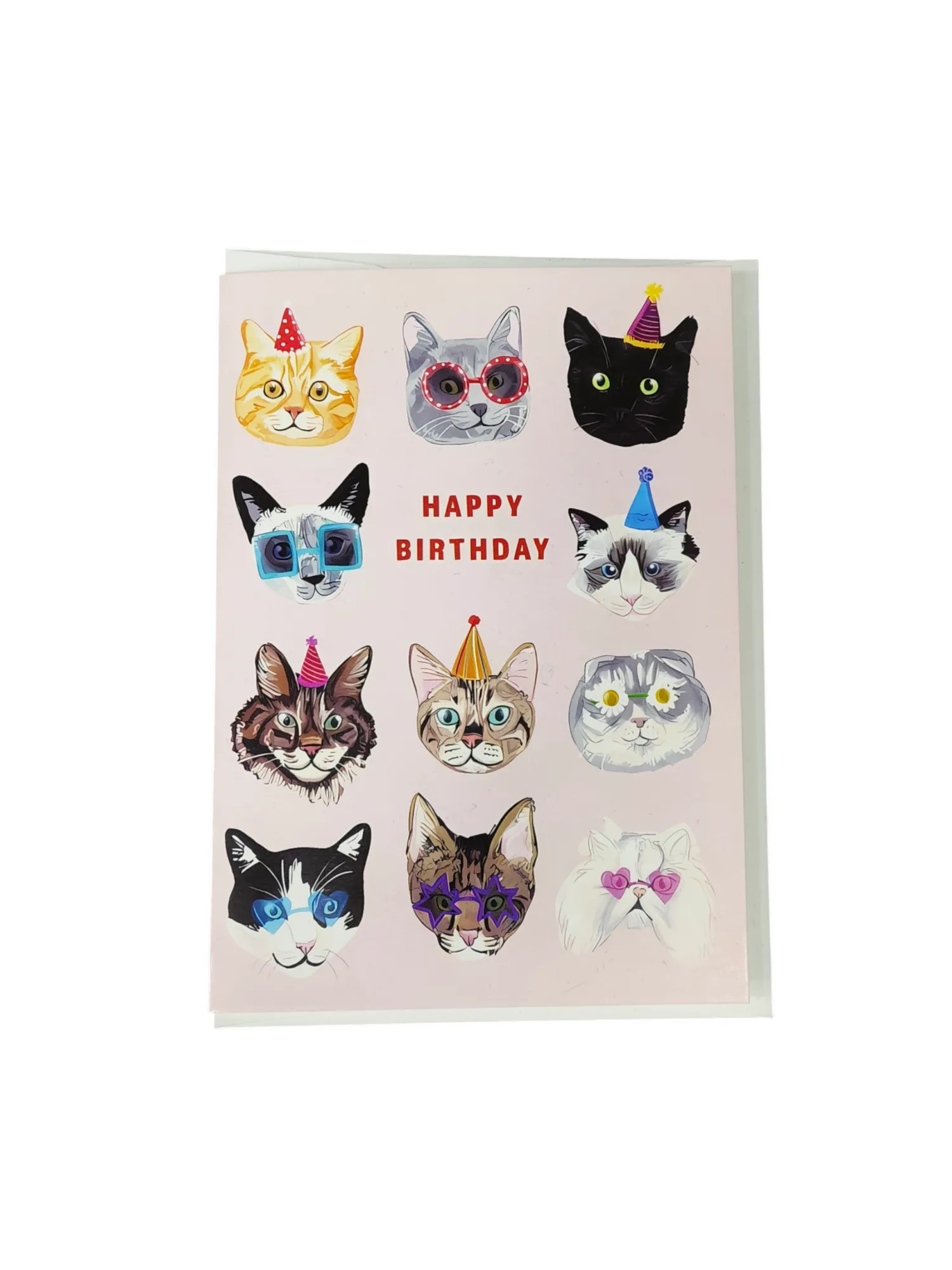 Cats in Sunglasses Birthday Card