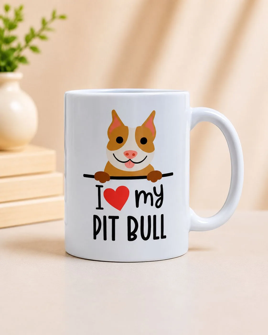 I Love My Pit Bull Mug