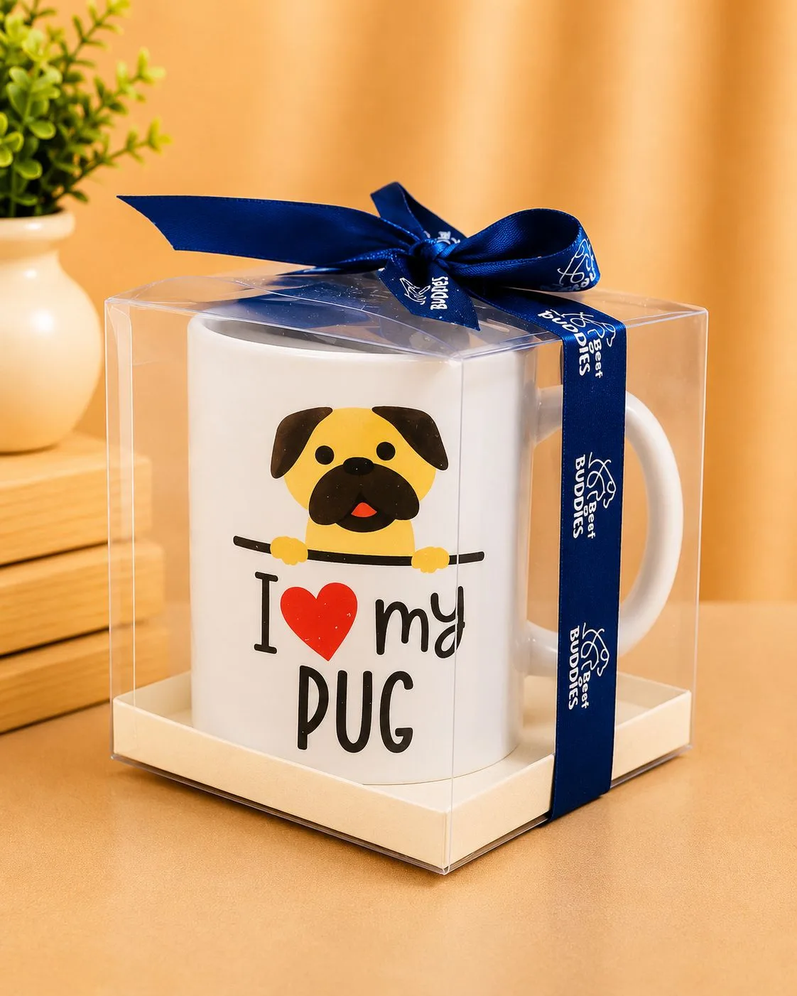 "I❤️my pug" Gift mug