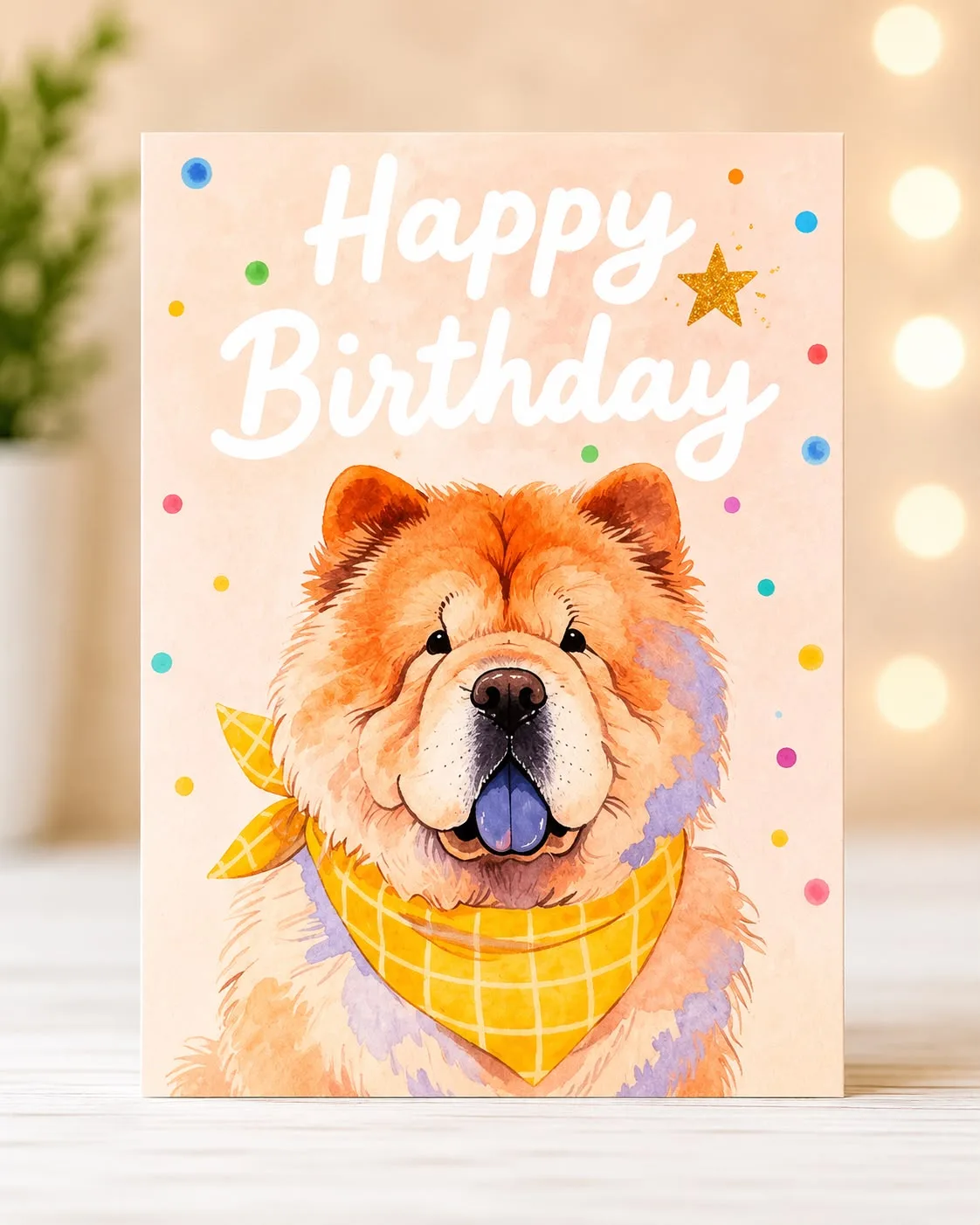 Single-Sided Birthday Card