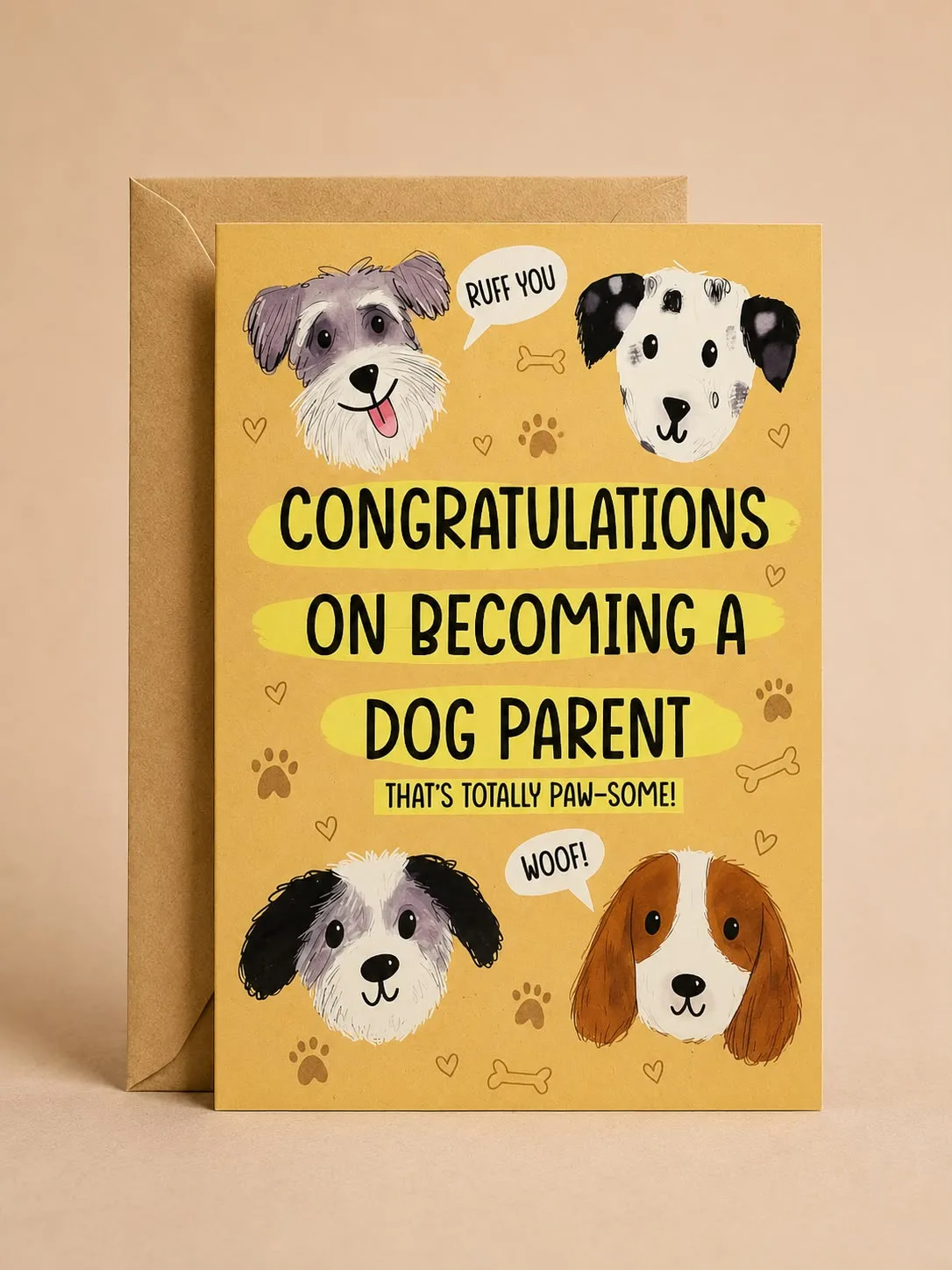 Totally Paw-some Dog Parent Card