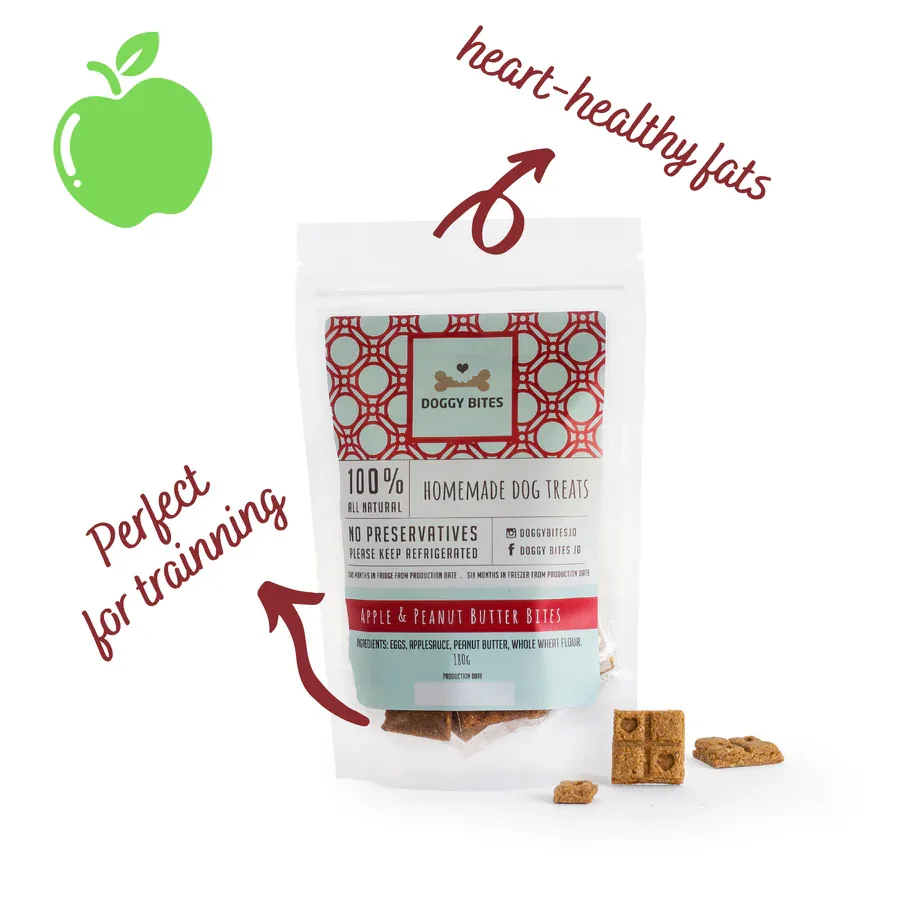 Apple & Peanut Butter Bites - (100g - 180g)