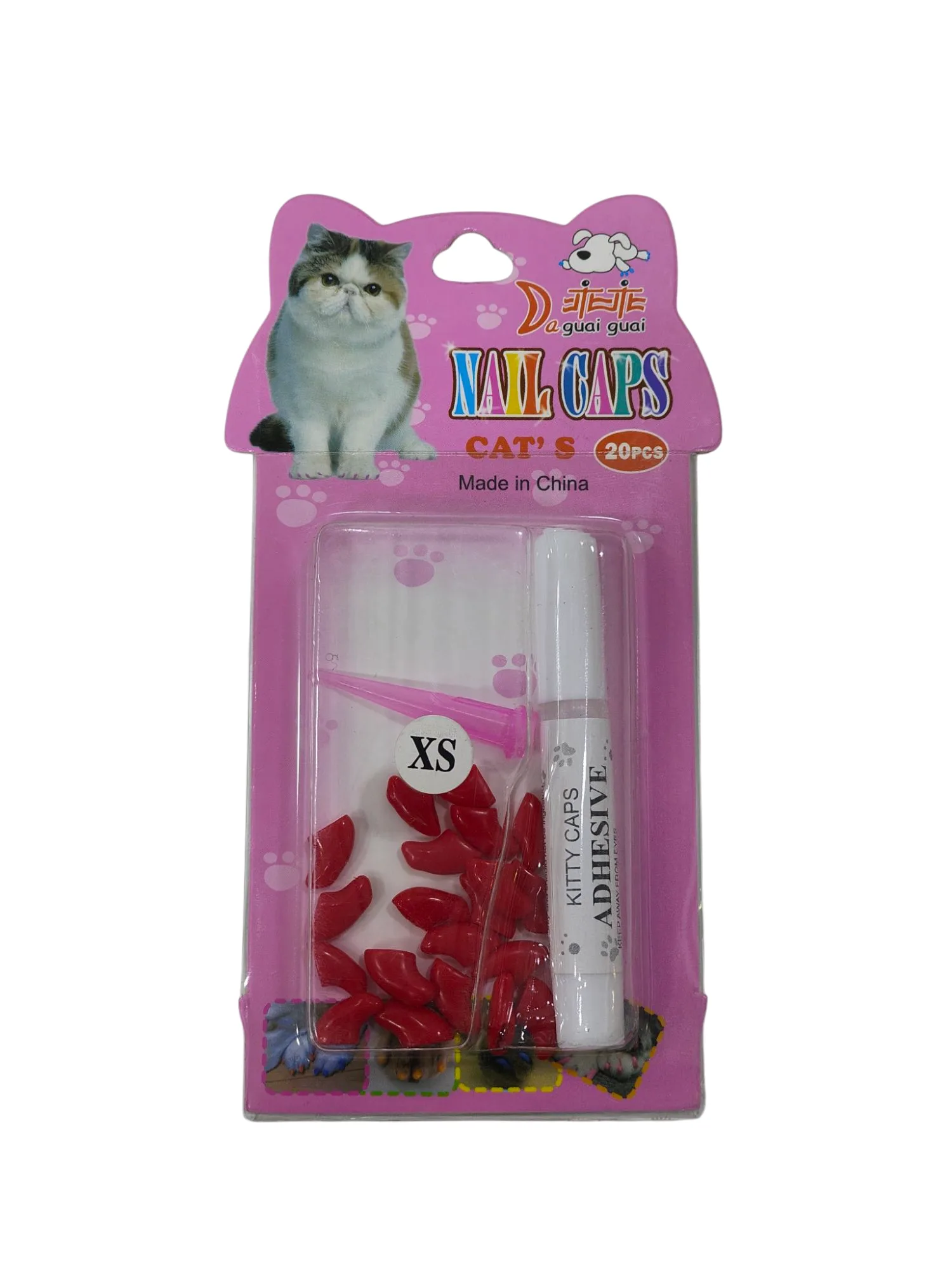 Red nail cap kit - XS
