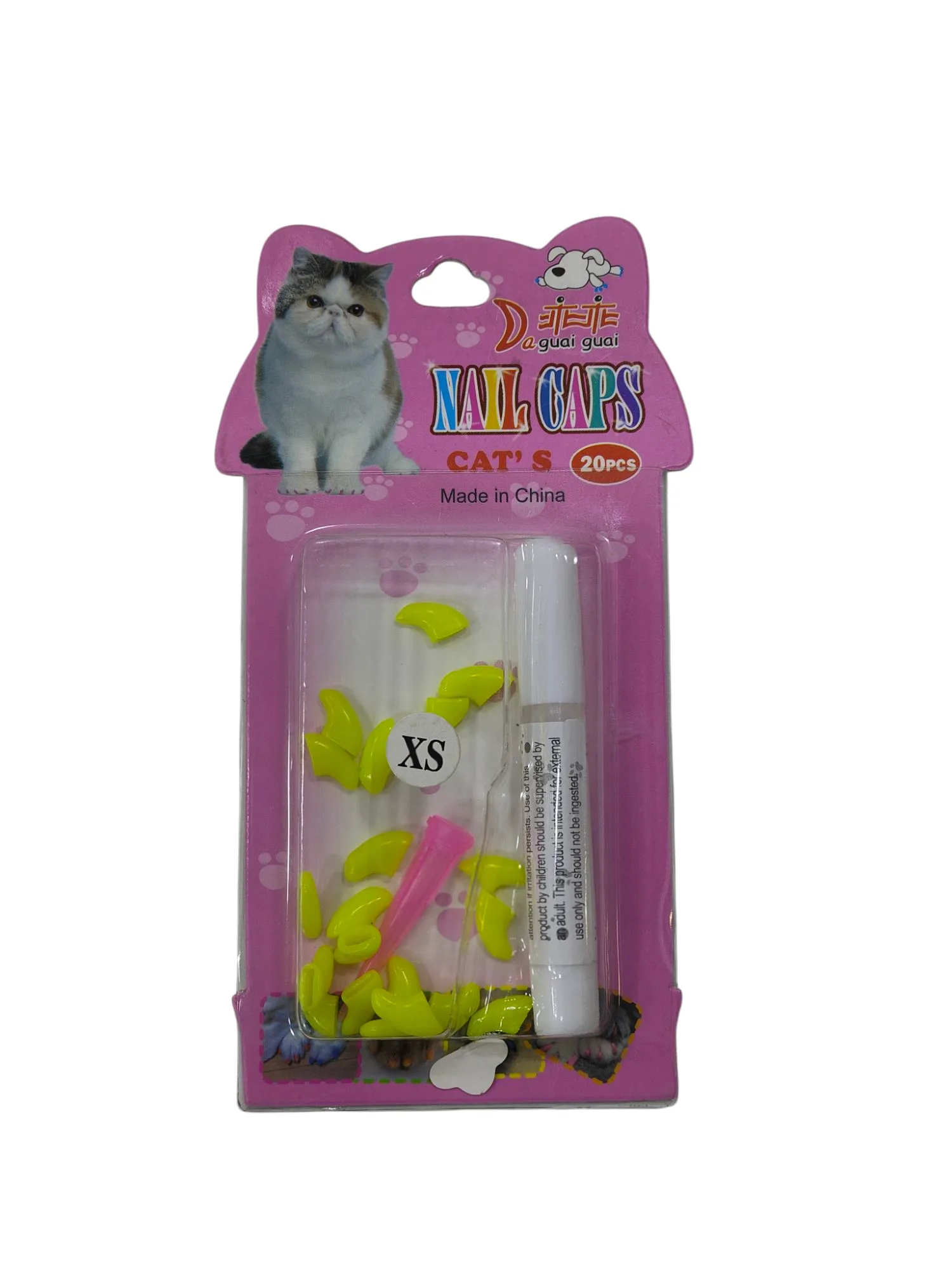 Yellow nail cap kit - XS