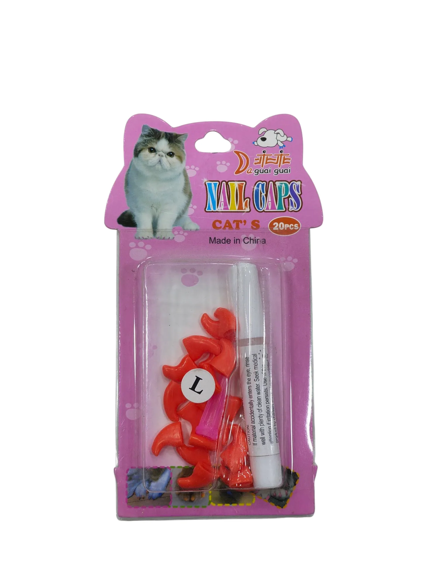 Orange nail cap kit - Large