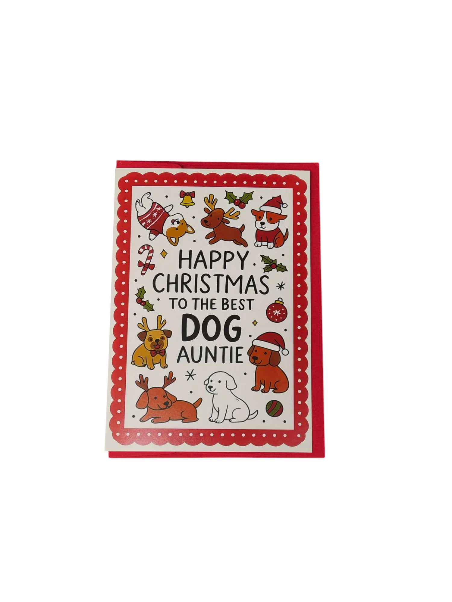 "Best Dog Auntie" Holiday Card