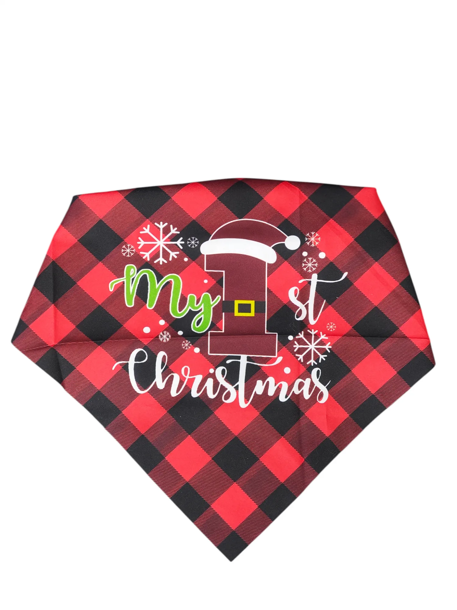 My 1st Christmas bandana - Santa
