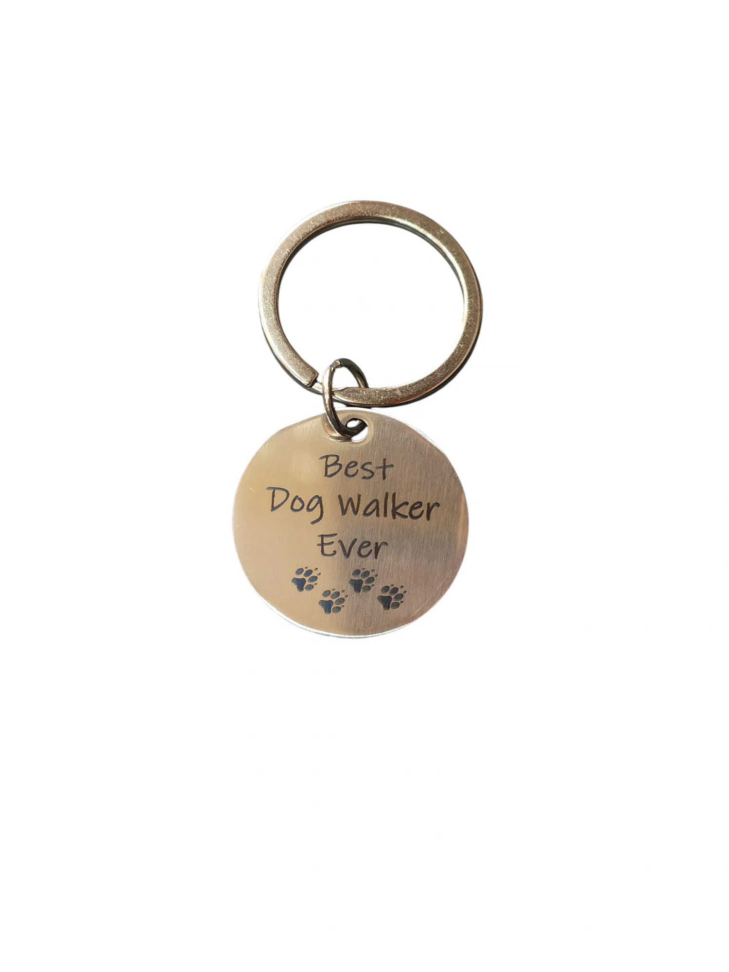 Best Dog Walker Ever metal keychain