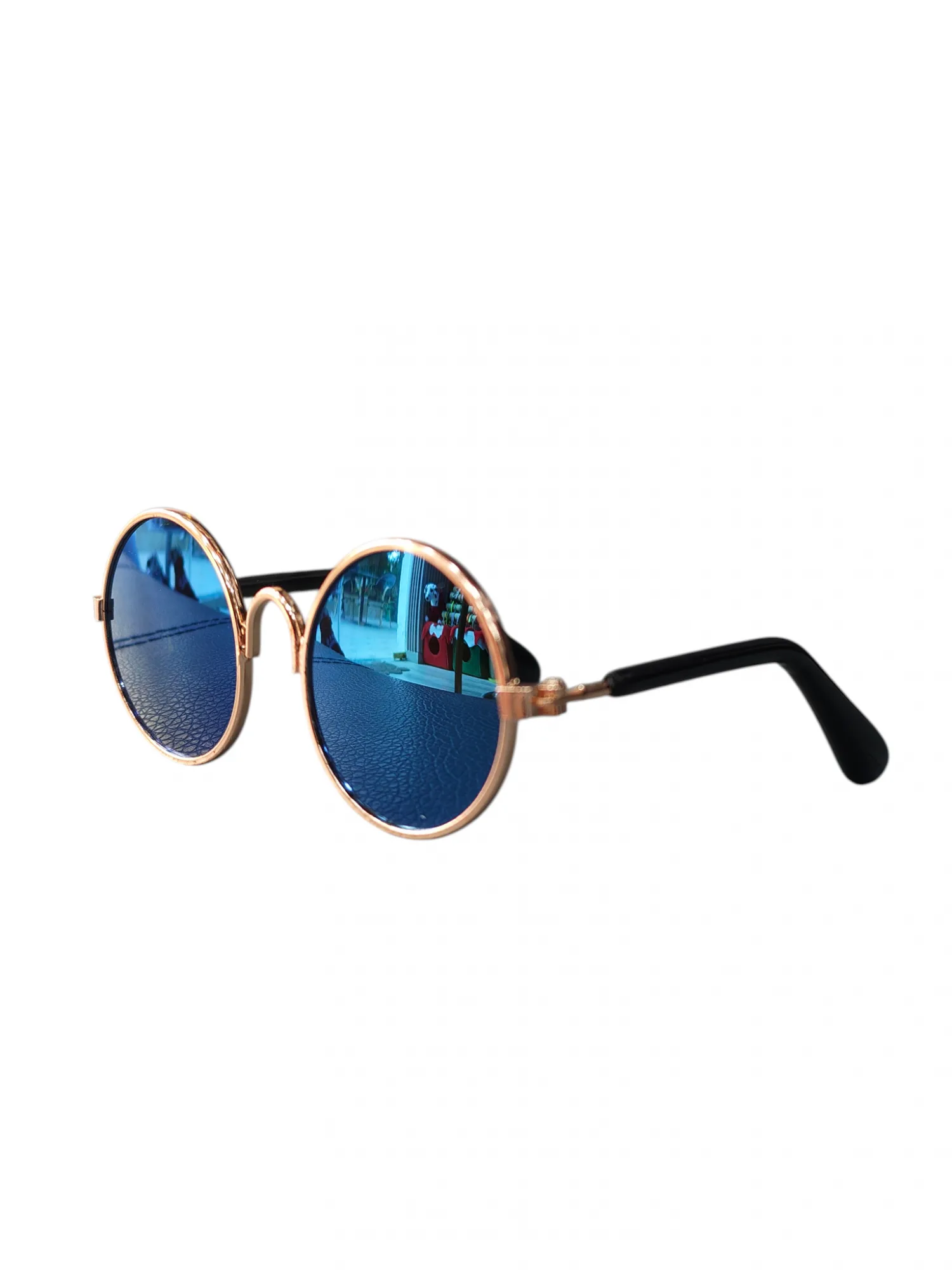 Blue Round Sunglasses for Dogs & Cats