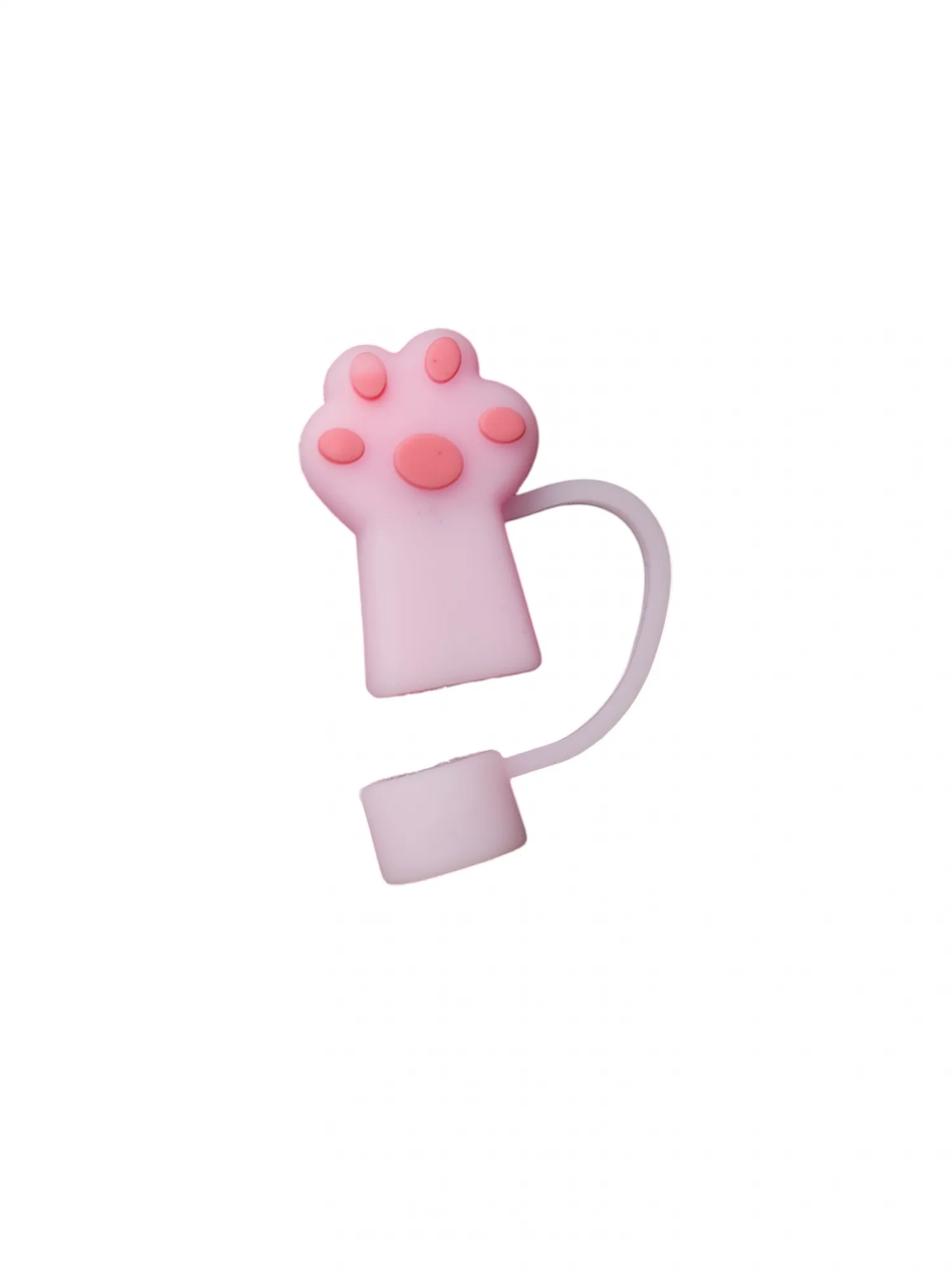 Pink Paw Straw cover