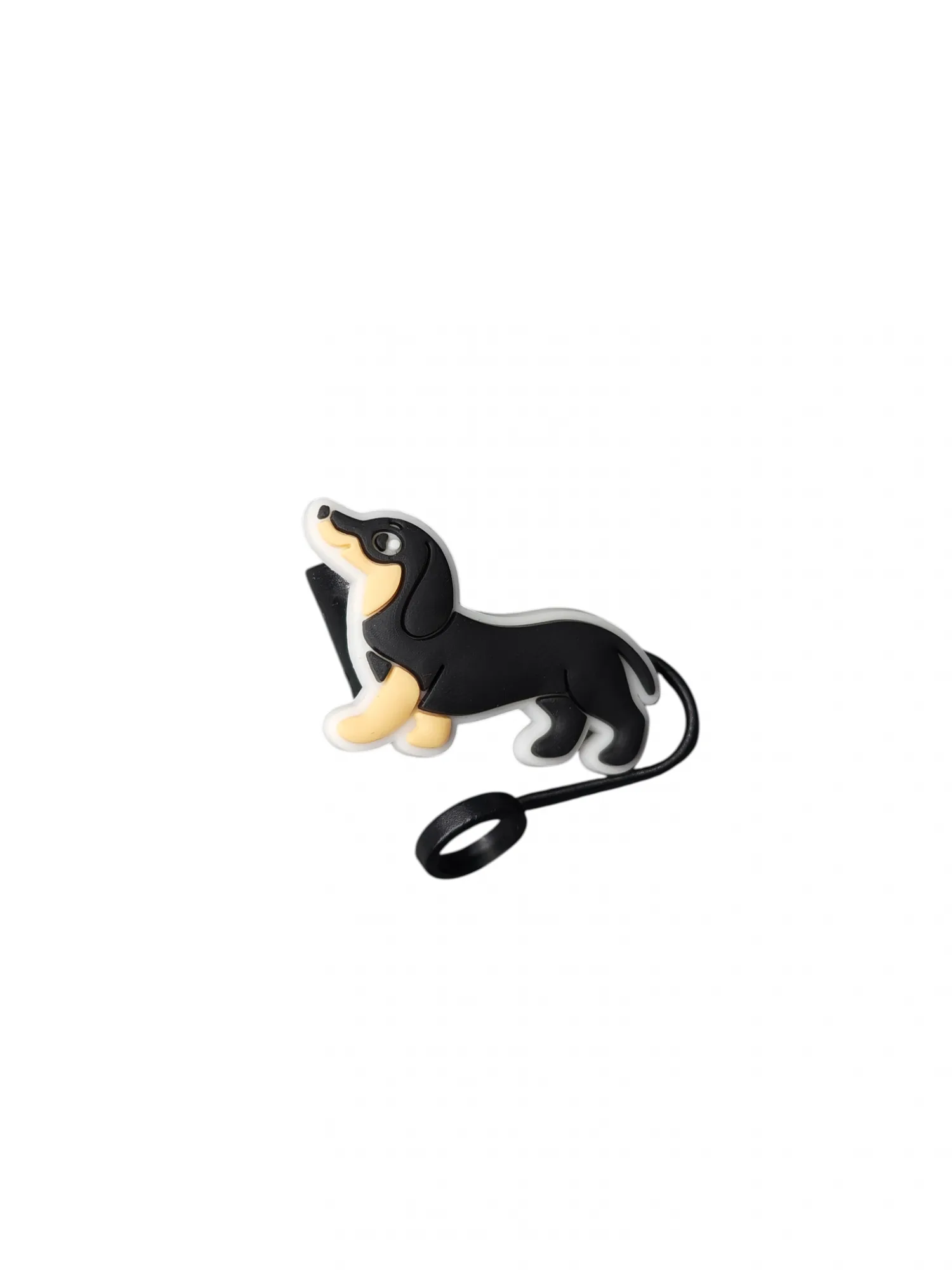 Dachshund straw cover