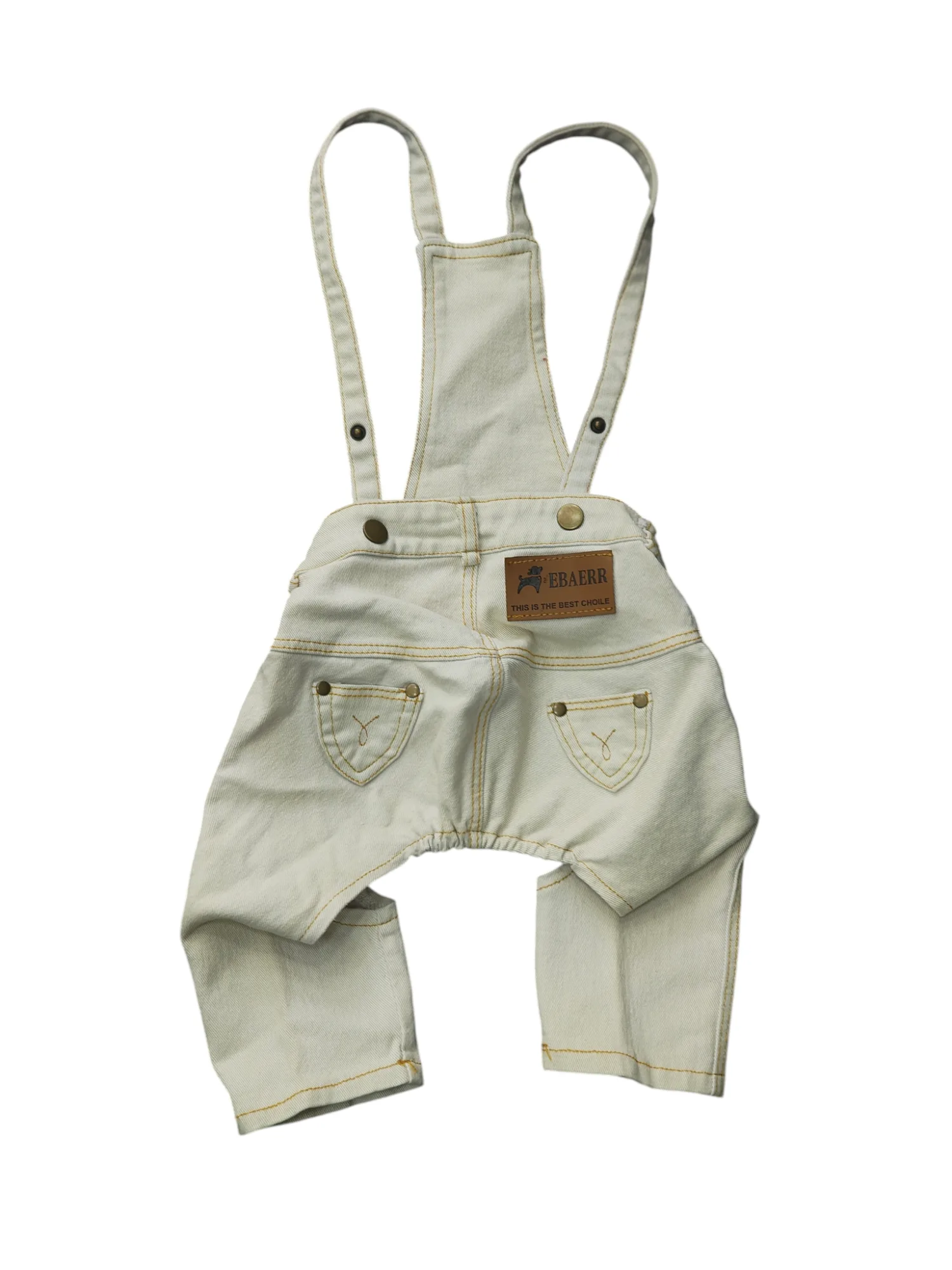 Cream Overalls - 2XL