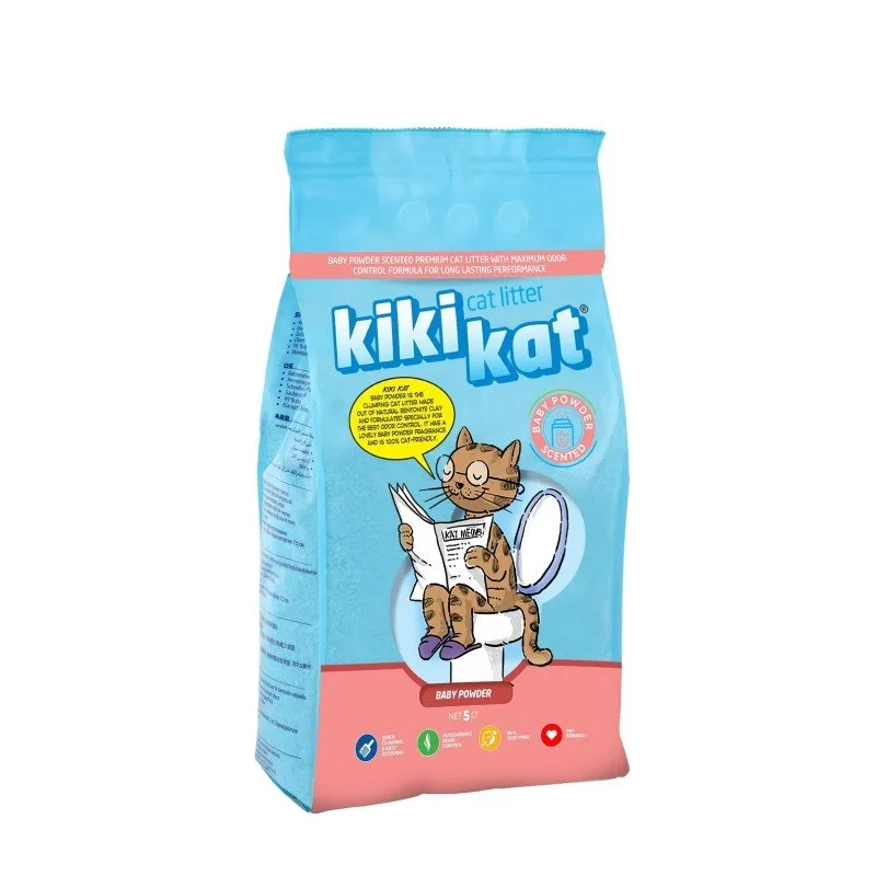 Kiki Kat Cat Litter  Baby Powder - 5 LT